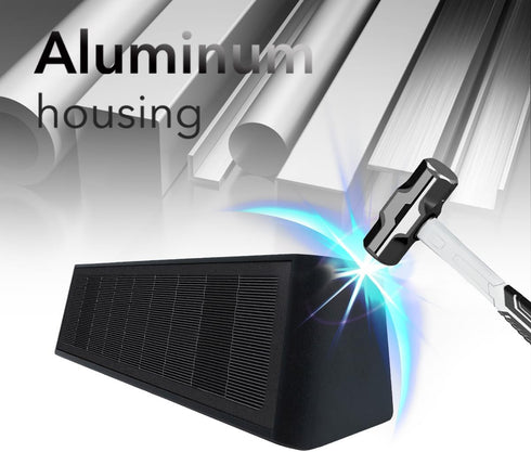 3000K Mrzxy Solar Lights Outdoor Up and Down Waterproof Aluminum Solar Sconce Dusk to Dawn Warm White for Sign, Yard