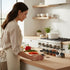 672 1.2" Set Preprinted Spice Labels Book with AZ Index, Minimalist Black Round Stickers for Kitchen Jars, Waterproof