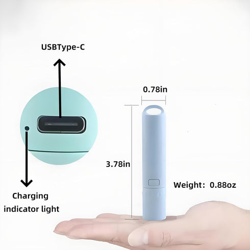 Darlur 5Pack Mini Small LED FlashlightsUSB C Rechargeable Flash LightsUltralight Zoomable Flashlights for Home