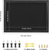 Bulletin Board with Felt, Black Wood Framed Display for Walls, Includes Pins, Eye Bolts, Screws, Pin Board for Office,