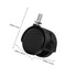 4pcs 1.5-inch M8 Mikinona Swivel Stem Locking Caster Wheels Threaded Replacement for Office Chairs, Desks, Plant