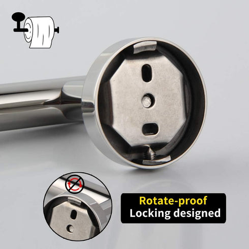 304 GERZ SUS Stainless Steel Toilet Paper Roll Holder Paper Towel Dispenser Tissue Hanger Wall Mounted Polished Chrome