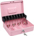 Design,4 5 Slots,11.8" 9.5" 3.5",Pink xydled Cash Box with Money Tray and Key Lock,Tiered, Cantilever Bill / Coin x x