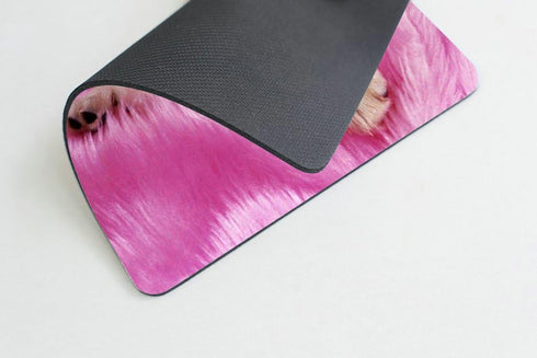 Smooffly Gaming Mouse Pad, Pink Baby Puppies Design, 9.5 x 7.9 Inches