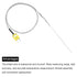 MECCANIXITY K Type Thermocouple with Plug, Stainless Steel Meter Temperature Sensor Probe -50 to 1100°C