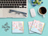 Sticky Notes 12 Pack 3"x3" 50 Sheet Count Per Pad, Gamer Girl Computer Bedroom Scene, Cute Funny Memo Note Pads Stationery Journal Planner Paper