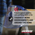 Jackson Safety GPL500 Safety Goggles with Flip Up/Detachable Blue Face Shield, Anti-Fog, Clear Lens
