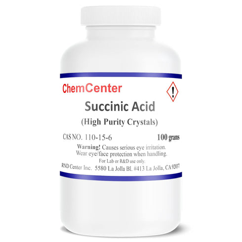 Ultra Fine Crystals/Powder, Succinic Acid, 100 Grams
