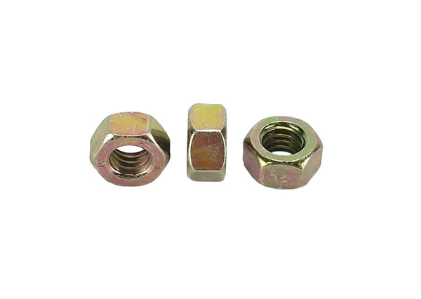 5/16-18 USS Hex Head Nuts, Grade 8 (50pcs) Alloy Steel, Quenched and Tempered, Yellow Chromate Zinc Coating