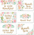 Hadley Designs 24 Floral Thank You Cards with Envelopes - Bulk Wedding Appreciation Notes Set for Graduation, Bridal