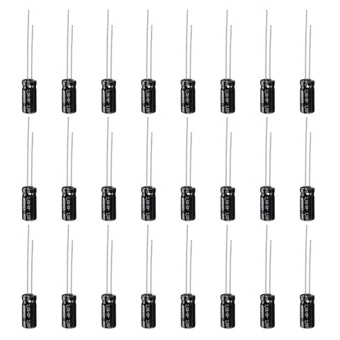 PATIKIL 10V 220uF Electrolytic Capacitors, 100Pcs 5x11mm Aluminum High Frequency Capacitors for TV LCD Monitor