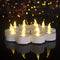 24 Pack Flameless Tealight Candles: Battery-Powered Tea Light Candles, Bright Flickering Electric Tealights for