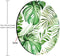 Smooffly Wild Leaf Round Mouse Pad, Leaves Design, Office Supplies, Present for Friend, Desk Accessories