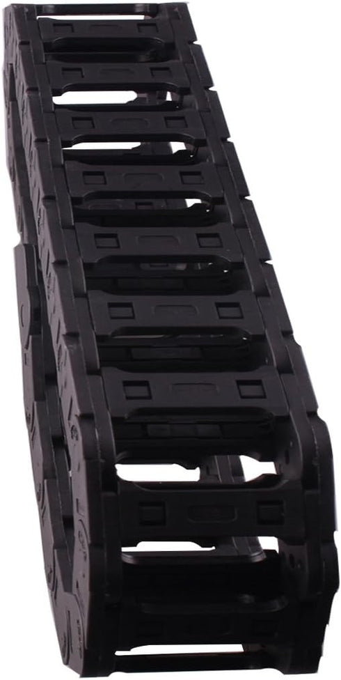 Cable Drag Chain - 1M Long Black CNC Machine Tool Cable Wire Carrier Drag Chain Nested 25mm x 38mm