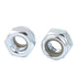 uxcell 3/16"-24 100pcs Zinc Plated Self-Locking Nylon Insert Hex Lock Nut