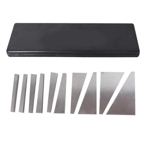 10-Pack Precision Angle Block Set, 1 to 5 Degree & 5 to 30 Degree Machinist Tools, Gauge Block Set