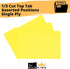 The File King Yellow File Folder - Legal Size | Box of 100 | 1/3 Cut Top Tab for Easy Paper Storage | Made in America