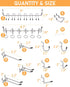INCLY 1/4" Pegboard Hooks Set, 206PCS Heavy Duty Peg Hook Hanger for Craft Assortment Garage Organizer