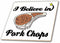 3dRose I Believe in Pork Chops 4 Inch Ceramic Tile