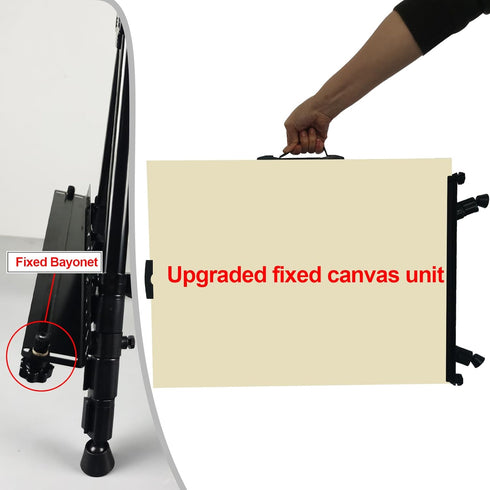 RRFTOK Art Painting Display Easel Stand, Aluminum Metal Adjustable Artist Easels, Height 17 to 66 Inch