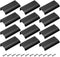 12Pcs 80mm/3.15" Mount Finger Edge Pull, Aluminum Concealed Handle for Home Kitchen Door Drawer Cabinet
