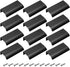 12Pcs 80mm/3.15" Mount Finger Edge Pull, Aluminum Concealed Handle for Home Kitchen Door Drawer Cabinet