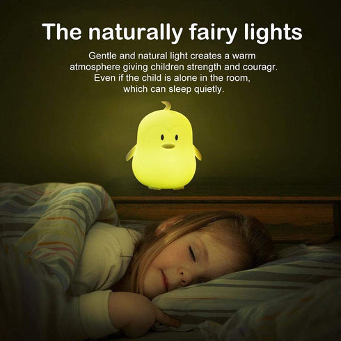 9 Animal-shaped Big Night Light for Children/Adult, Rechargeable LED Soft Silicone (BPA Free) Bedside Lamp, Adjustable