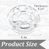 1 DNP613 DWP611,DCW600B PC Clear Round Sub Base Replaces Compatible with Compact Routers,Durable Router Base Plate