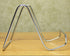 BANBERRY DESIGNS Silver Wire Easel Display Stand, Smooth Chrome Metal, 4 Inch High, Pack of 4