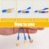 50pcs Electrical Double Male Female Adapter, Piggyback Spade Connectors to Single Female Brass 3 Way Adapter