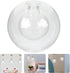 G9 4.7 Inch Kichvoe Double Glass Lampshade Round Globe Hand Blown Glass Chandelier Replacement Cover for Ceiling