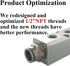 Beduan 3 Way 5 Port Aluminum Air Hose Inline Manifold Block Splitter - 1/2"NPT Input, 1/4"NPT Output.