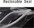 3 x 12" Long Jewelry Bags, Clear 100pcs Clear Necklace Bags with Hang Hole, Poly Zip Seal Storage Bags for Packaging