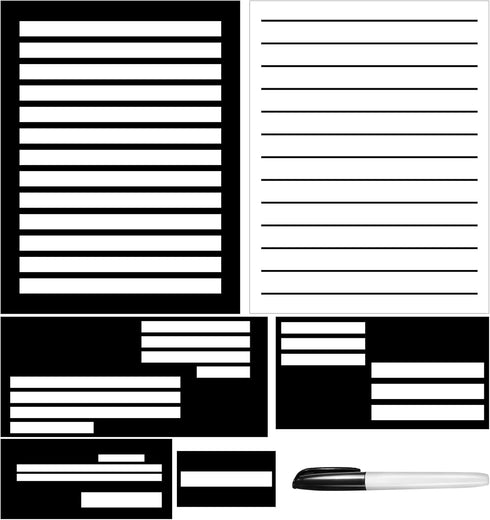 Resholder Writing Guide Kit Letter Set Include 10 Writing Guides 20 Sheet of