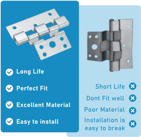3 Pack Mobile Home Door Hinges, Compatible with Elixir Mobile Homes Exterior Door