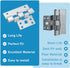3 Pack Mobile Home Door Hinges, Compatible with Elixir Mobile Homes Exterior Door