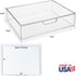 STORi STAX Clear Plastic Stackable Organizer Drawer, 12.5-Inches Wide for Office Desk Accessories and Letter-Size Paper