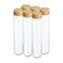 PATIKIL 80ml Plastic Test Tubes with Screw Caps, 6Pcs 156x30mm for Scientific Party Decoration and Lab Use