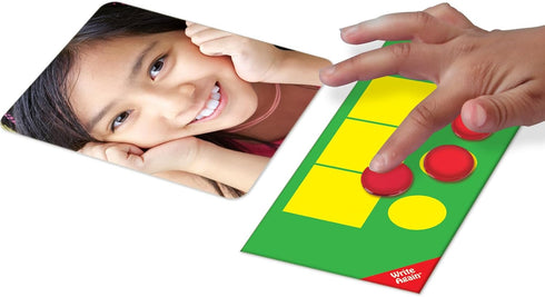 Really Good Stuff EZread Sound Box Mats and Chips - 18 Dry Erase Mats and 60 Chips for Teaching Sound Patterns