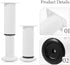 2pcs 12-18cm, ABOOFAN Adjustable Metal Furniture Legs, Extendable Sofa and Cabinet Support Feet with Height Range White