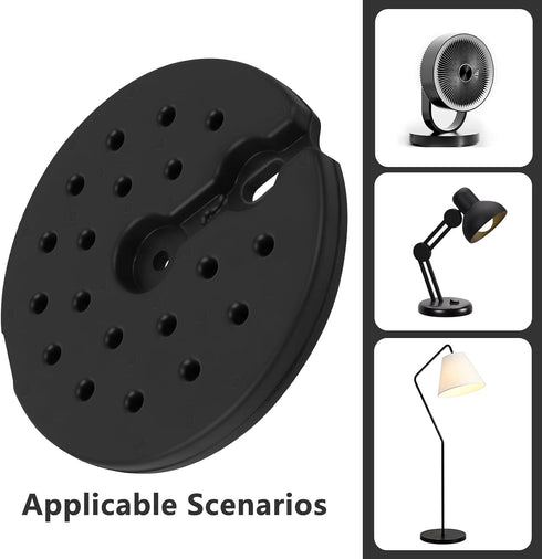 Generic 9.25 Inch Counterweight Plastic Lamp Base Weight, Round Floor Lamp Base Replacement Only, Heavy Duty for Table