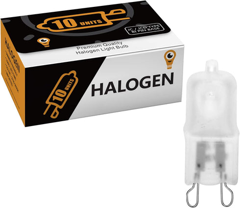 12Vmonster 10 Pack Q75/G9/FR/120V G9 75 120 T4 Bulb Frosted Lense JCD Watt Volt JD Type Halogen House Hold Light