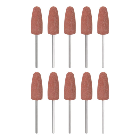 10pcs Rubber Polishing Bit Silicone Buffing Wheels, 80 Grit, 10mm Dia for Electric Grinder