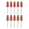 10pcs Rubber Polishing Bit Silicone Buffing Wheels, 80 Grit, 10mm Dia for Electric Grinder