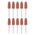 10pcs Rubber Polishing Bit Silicone Buffing Wheels, 80 Grit, 10mm Dia for Electric Grinder