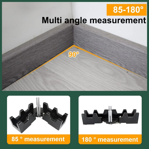 2-in-1 Mitre Measuring Cutting Tool for Home Improvement, Sawing Mitre Angles, Professional Woodworking