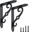 HOME MASTER HARDWARE Decorative Shelf Brackets 5x3-1/2 in Wall Mounted Floating Shelf Bracket L Heavy