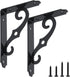 HOME MASTER HARDWARE Decorative Shelf Brackets 5x3-1/2 in Wall Mounted Floating Shelf Bracket L Heavy