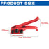 MYFAMIREA Heavy Duty Poly Strapping Tensioner and Cutter - Manual Banding Tools for 1/2" - 3/4" Width Strap