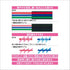 Uni Posca Glitter Marker Set - Pc-1ml 7C, Extra Fine Point, 7 Colors